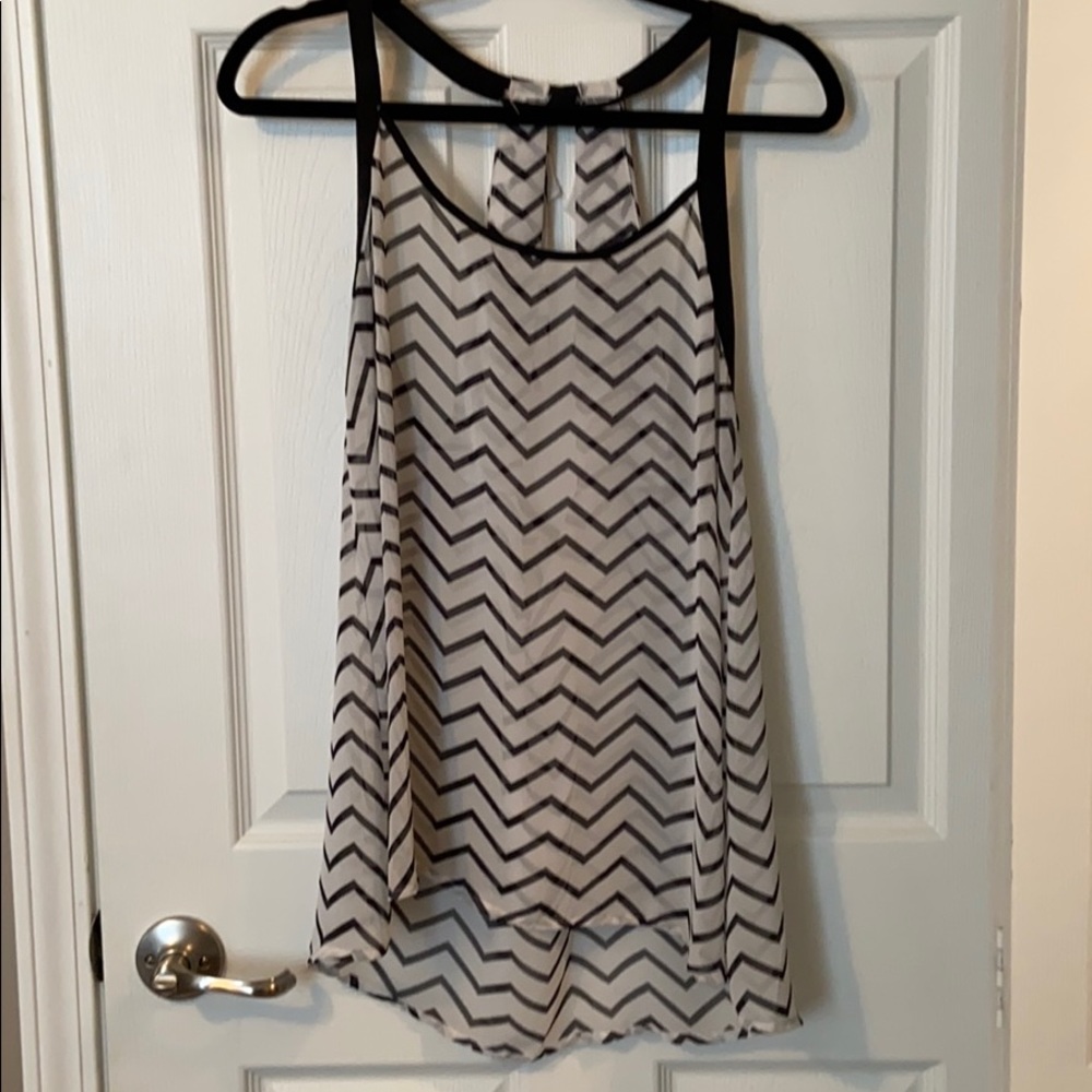 Sheer Chevron Top